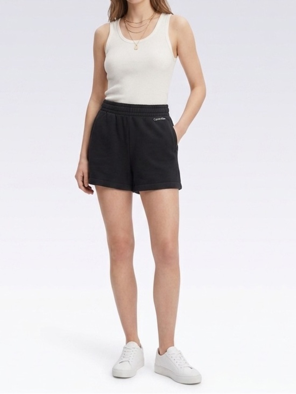 Calvin Klein Black Athletic Sweat Shorts Size Extra Small